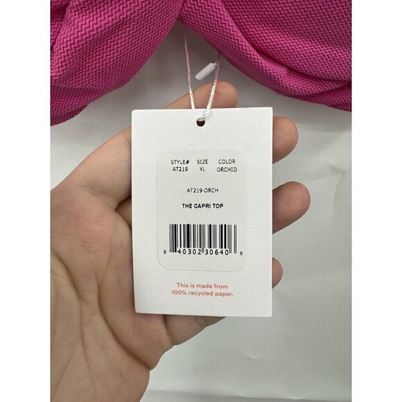 NEW Andie The Capri Swim Top Orchid XL Resprtwear Vacation Beach Bikini Top - Picture 5 of 13